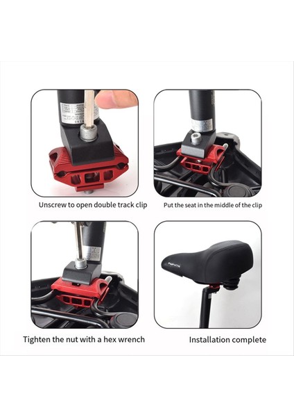 Fmfxtra Bisiklet Koltuğu Yastık Genişletici Kalınlaşan Yumuşak Rahat Bisiklet Eyer Mountain Road Bisiklet Elektrikli Bisiklet Siyah (Yurt Dışından) fiyatları