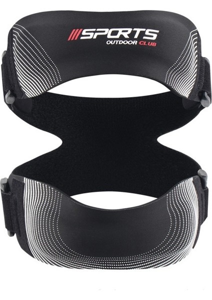 Spor Diz Kapağı Kayışı Basketbol Sıkıştırma Diz Pedleri Açık Hava Koşu Fitness Şok Emilimi Ayarlanabilir Diz Eklemi Koruyucu Kılıf (Tek Parça) (Yurt Dışından)