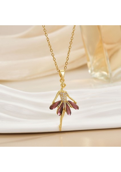 Yeni Kolye Kadın Dönebilen Çiçek Titanyum Çelik Niş Tasarım Duygusu Basit Moda Trendi Yüz Mizaç Köprücük Kemiği Zincir Takı (Yurt Dışından)