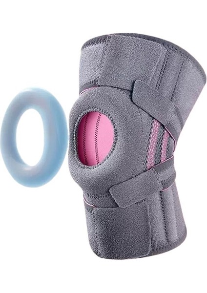 Geliştirilmiş Silikon Kaymaz Spor Diz Pedleri Şok Emilimi Stabilizasyon Patella Açık Ip Atlama Diz Pedleri Destek Şeridi Koruyucu Donanım (Yurt Dışından)