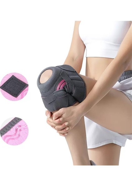 Geliştirilmiş Silikon Kaymaz Spor Diz Pedleri Şok Emilimi Stabilizasyon Patella Açık Ip Atlama Diz Pedleri Destek Şeridi Koruyucu Donanım (Yurt Dışından) fiyatları