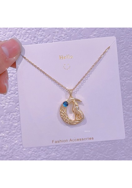 Yeni Işık Lüks Moda Yıldız Gezegen Şekli Tasarım Kolye Kadın Titanyum Çelik Köprücük Kemiği Zinciri Kozmik Yıldız Nehir Kolye Mücevher (Yurt Dışından)