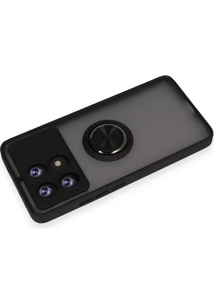 Xiaomi Poco X6 Pro Kılıf Montreal Yüzüklü Silikon Kapak - SIYAH-(5796) - I01H66N4-6A68VS modelleri