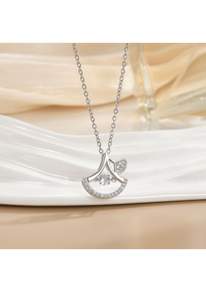 Yeni Basit Titanyum Çelik Kolye Kadın 18K Gül Altın Dört Yapraklı Yonca Kolye Ins Gelgit Net Kırmızı Patlama Modelleri Köprücük Kemiği Zinciri (Yurt Dışından)