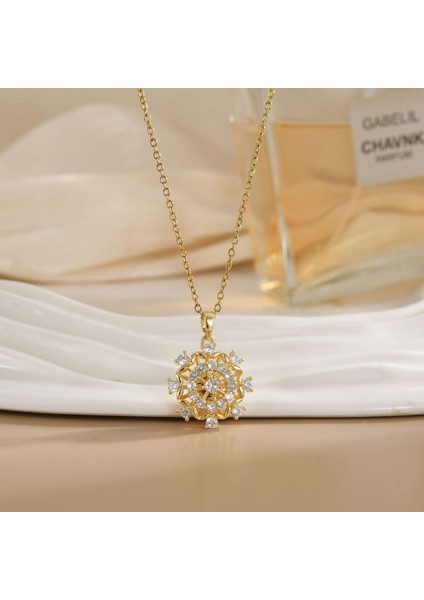 Yeni Kıdemli Işık Duygusu Lüks Mikro Set Zirkonya Bakır 18 Ayar Altın Kaplama Kolye Kolye Köprücük Kemiği Zinciri Takı ile Kadın Moda (Yurt Dışından)