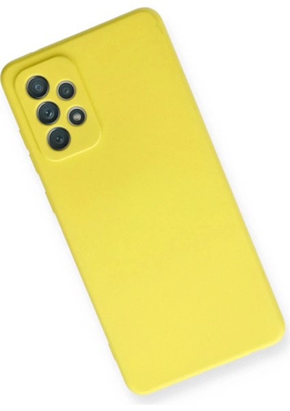 Samsung Galaxy A72 Kılıf Nano Içi Kadife Silikon - SARI-(5796) - I02H67N9-3A38VS modelleri