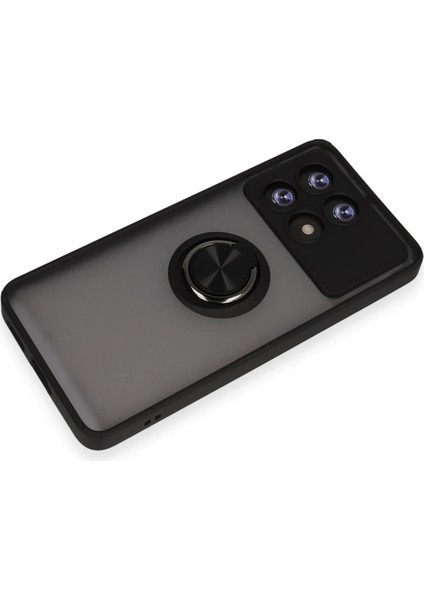 Xiaomi Poco X6 Pro Kılıf Montreal Yüzüklü Silikon Kapak - SIYAH-(5796) - I01H66N4-6A68VS fırsatları