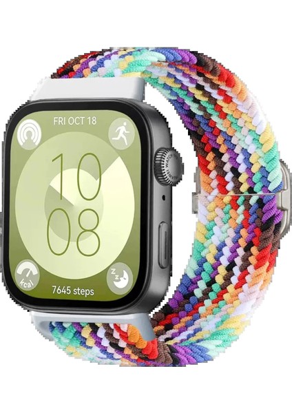 Huawei Fit 4 Star Kordon - Gökkuşağı 2-(5796) - I05H84N8-1A66VS