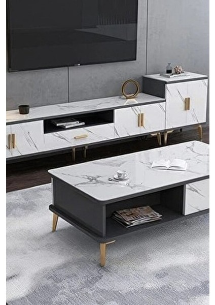 Mermer Desenli Yapışkanlı Kaplama Kağıdı