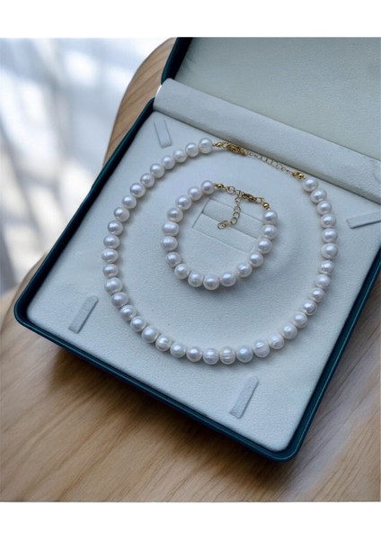 Sertifikalı Doğal 10 mm Inci Kolye Bileklik Çelik Aparat Gelin Düğün Nişan fiyatları