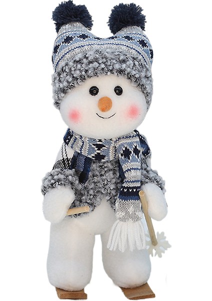 Sevimli Kayak Sallanan Kardan Adam Dekorasyonu (Yurt Dışından)