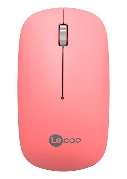 Lenovo Lecoo WS214 Kablosuz Optic 1600DPI Pembe Mouse