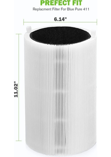 Blueair Blue Pure 411+, 411 Oto ve Mini Hepa Parçacık ve Aktif Karbon Filtresi Için Hava Arıtma Filtresi Değiştirme 411 (Yurt Dışından) indirimleri