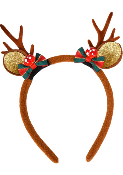 Noel Kırmızı Ren Geyiği Boynuzu Kafa Bandı Aksesuarları (Yurt Dışından)
