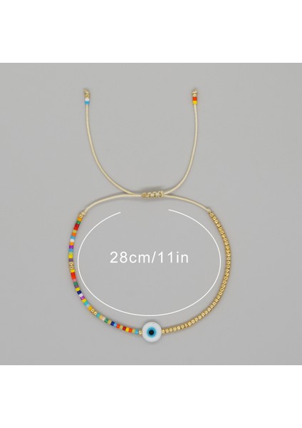 Bohem Tarzı Cam Gözlü Bileklik (Yurt Dışından) fiyatları