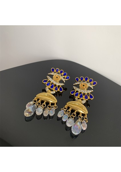 Göz Püskülü Hafif Lüks Yüksek Kali Küpe (Yurt Dışından)