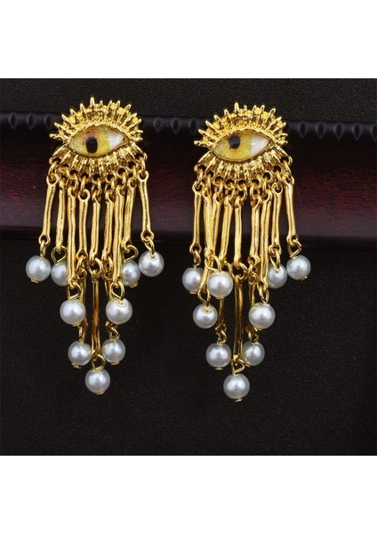 Göz Püskülü Hafif Lüks Yüksek Kali Küpe (Yurt Dışından)