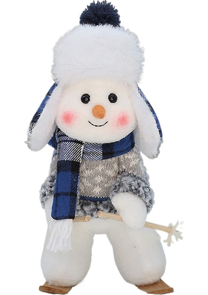 Sevimli Kayak Sallanan Kardan Adam Dekorasyonu (Yurt Dışından)