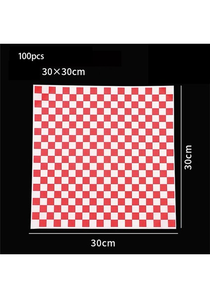 100 Yaprak Yağ Emici Kağıt Gıda Astarı Yağ Geçirmez Kağıt Sandviç Kağıt Ped Kağıt Hamburger Ambalaj Kağıdı (Yurt Dışından) fiyatları