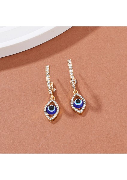 Niche Tasarım Şeytan Gözü Küpeler (Yurt Dışından)