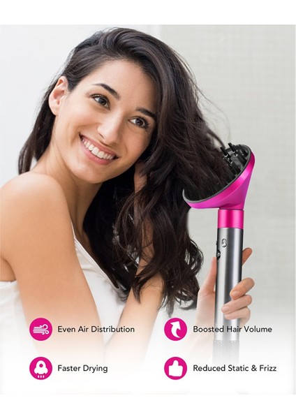 Dyson Airwrap HS05, HS01 -Deal Güzellik Hediyesi Için Uyumlu Difüzör ve Büyük Yuvarlak Hacimli Fırça Eki (Yurt Dışından) fiyatları