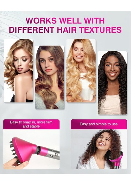 Dyson Airwrap HS05, HS01 -Deal Güzellik Hediyesi Için Uyumlu Difüzör ve Büyük Yuvarlak Hacimli Fırça Eki (Yurt Dışından) modelleri