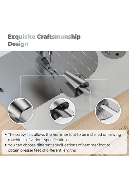 8pcs Evrensel Dikiş Dikiş Makinesi Için Havalandırılmış Hemmer Ayağı, Hemming Ekli Dikiş Preser Ayağı (3-10MM) Rolls (Yurt Dışından) indirimleri