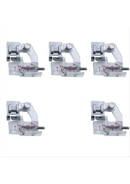 5pcs Ayarlanabilir Bias Bant Bağlayıcı Ayak, Aralık 5 Mm&#39;den 20MM&#39;YE Kadar, Tüm Düşük Şaft Için Dikiş Makinesinde Endüstriyel (Yurt Dışından)