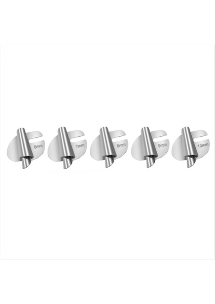 Dikiş Haddelenmiş Hemmer Ayağı Universal 5pcs/paket 6MM-10MM Kavisli Kaydırma, Dikiş Makinesi Baskı Ayağı Hemmer Ayağı (Yurt Dışından)