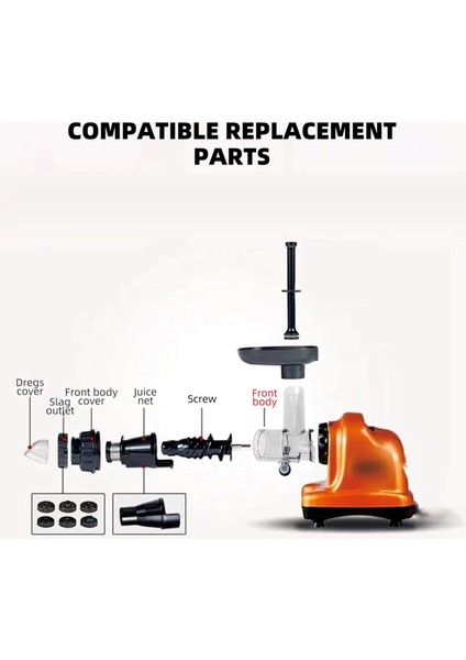 Omega Meyve Makinesi Için Meyve Suyu Eki, Sızıntı Kanıtı Nozul Kapağı ile Büyük Çaplı Yavaş Hız, Omegae 8006 8003 8051 (Yurt Dışından) indirimleri