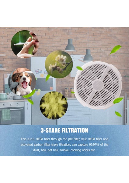 4 Paket Gerçek Hepa Değiştirme Filtresi Rigoglioso GL2103 Için Uyumlu Jinpus GL-2103 ve Ltlky 900S Masaüstü Hava Temizleyicisi (Yurt Dışından) modelleri