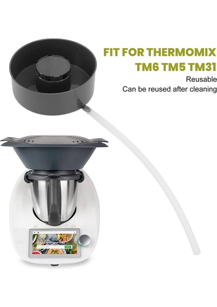 Thermomix Için Tm6 Tm5 TM31 Miyat Üretici Aksesuarı Şeffaf Buharlama Tavası Kapak +Buhar Tepsisi +Hortumlu Buhar Meyvesi (Yurt Dışından) indirimleri