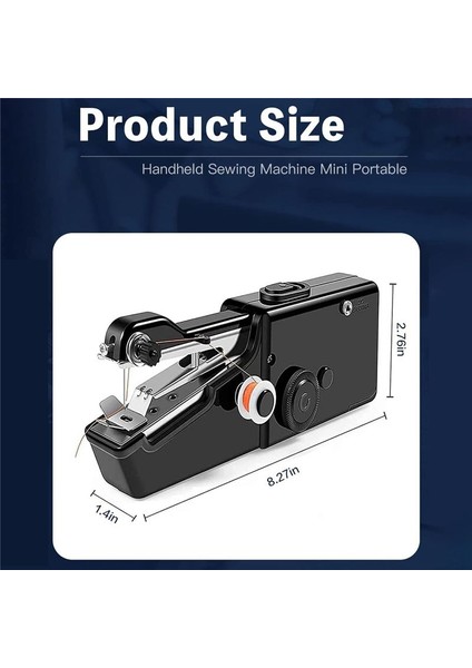 Hızlı Dikiş, Hızlı Dikiş Için Mini El Dikiş Makinesi, Taşınabilir Dikiş Makinesi, Siyah Abd Fiş (Yurt Dışından) fırsatları