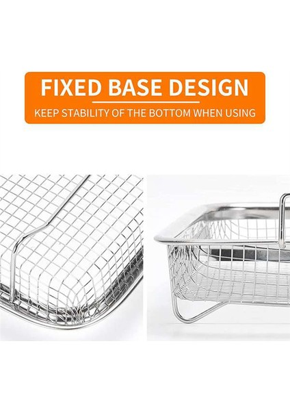 3 Paket Hava Fritöz Sepeti Fırın, Paslanmaz Çelik Izgara Sepeti Yapışmaz Örgü Sepet Seti, Hava Fritöz Tepsi Tel Kabuğu (Yurt Dışından) modelleri