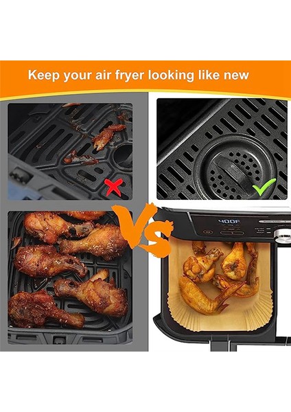 100PCS Hava Fritöz Astarları Dikdörtgen, Ninja Için Hava Fritöz Astarları DZ201 DZ401, Ninja Foodi Ikili Için Hava Fritöz Fırın Kağıdı (Yurt Dışından) indirimleri