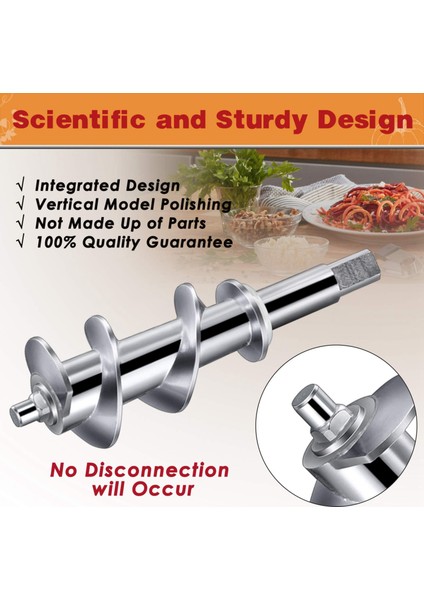 Kitchenaid Stand Mikser Aksesuarları Için Gıda Öğütücü Ek Dilimleyici ve Parçalı Et Doldurma (Yurt Dışından) modelleri