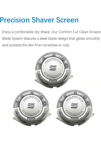 3pcs Hq8 Yedek Tıraş Alınan Kafa Jilet Bıçağı Philips PT730 PT735 PT860 PT870 AT750 AT751 AT890 AT891 HQ7120 HQ7100 (Yurt Dışından) fiyatları