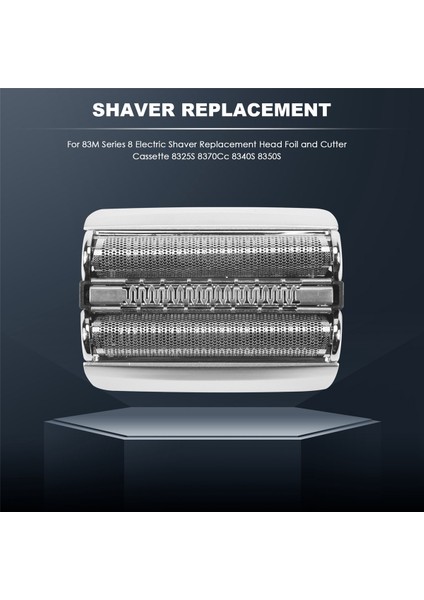 Braun 83M Serisi 8 Elektrikli Tıraş Altındaki Yedek Kafa Folyo ve Kesici Kaset 8325S 8370CC 8340S 8350S, A (Yurt Dışından) fırsatları