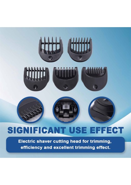 Sakal Düzeltici Kafası, 5 Parçalı 1/2/3/5/5/7mm Kılavuz Tarak Kesme Seti ile 5 Parçalı Shaver Düzeltici Kafası Braun Serisi 3 Için (Yurt Dışından) fırsatları