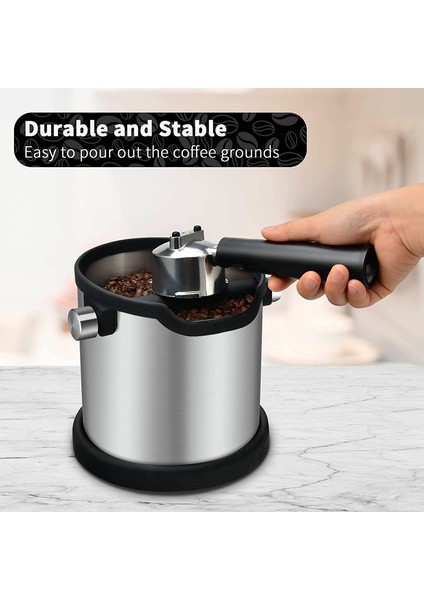 Espresso Vuruş Kutusu Şok Emme ve Dayanıklı Barista Tarzı Vuruş Kutusu, Çıkarılabilir Vuruş Çubuğu ve Kaymaz Taban ile (Yurt Dışından) indirimleri