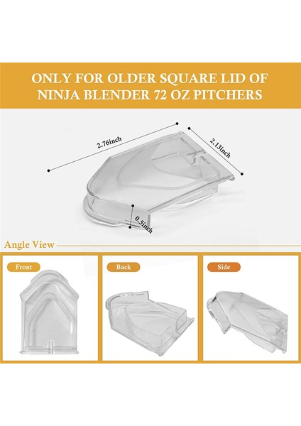2pcs Ninja Blender Lid Için Spout Kapağı, Ninja Blender 72OZ Sürahi Kapağı Flep Spout Kapağı Için Yedek Parçalar, Clear (Yurt Dışından) fiyatları