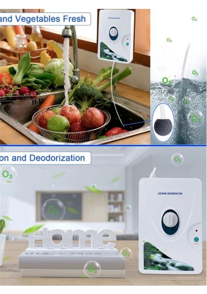 Taşınabilir Ozon Jeneratörü 600MG Su Ozonator O3 Ev Havası, Su, Meyveler, Sebzeler Temiz Ab Fişi Için Ozon Makinesi (Yurt Dışından) modelleri