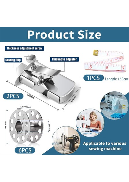 Dikiş Makinesi Için Manyetik Dikiş Kılavuzu, 9 Dikiş Makinesi Ekleri Paketi, Çok Fonksiyonlu Anti-Kürt Manyetik Göstergesi (Yurt Dışından) fırsatları