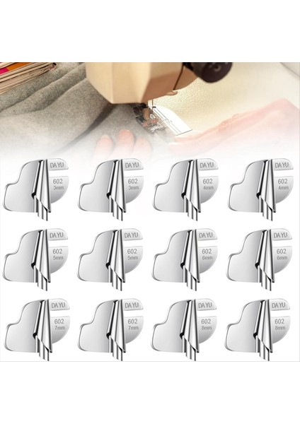 12 Pcs Dikiş Makinesi Baskı Ayağı 3mm-8mm Dikiş Haddelenmiş Hemmer Ayak Dikiş Makinesi Kiti Dikiş Kılavuzu Dikiş Ayakları (Yurt Dışından) indirimleri