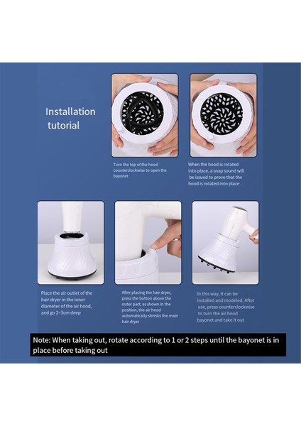 Evrensel Arayüz Saç Kurutma Davlumbağı Saç Salonu Kaput Üfleme Kıvırcık Saç Şekillendirme Stil Saç Kurutma Makinesi Aksesuarları, Beyaz (Yurt Dışından) fırsatları