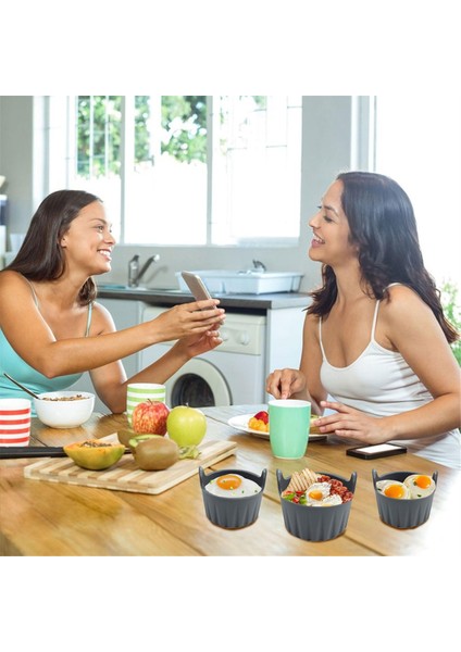 6pcs Silikon Air Fritöz Yumurta Kalıp Yeniden Kullanılabilir Silikon Yumurta Isırık Kalıp Mikrodalgası Için Haşlanmış Yumurta Bardakları (Yurt Dışından) fırsatları