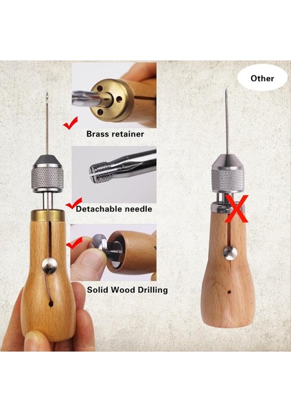 Dikiş Ahl Seti 24 Adet, Uygun Dıy Deri Ürün Yapımı Dikiş Kiti Dikiş Barı (Yurt Dışından) indirimleri