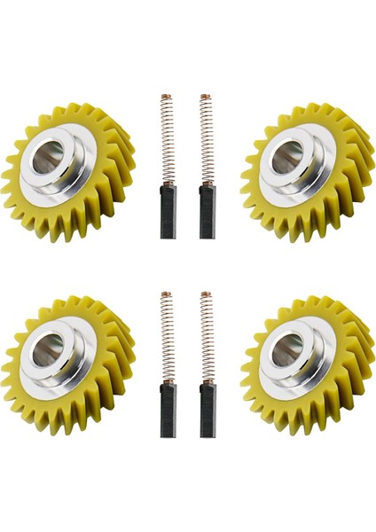 W10112253 Mikser Solucan Dişli &amp; W10380496 Karbon Fırçaları Whirlpool ve Kitchenaid Mikser Için Parçayı Değiştirin 4162897 (Yurt Dışından)