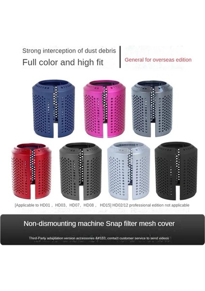 Saç Kurutma Filtre Kapağı Dyson Supersonic HD01 HD03 HD08 HD15 Saç Kurutucu Dış Filtre Onarım Parçaları F (Yurt Dışından)
