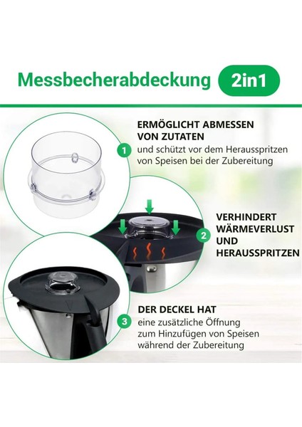 Thermomix Için Tm6 Tm5 Blender Değiştirme Kapağı Ölçüm Kupası Dozlama Kapağı Sızdırmazlık Kapağı Kapak Mutfak Aksesuarları (Yurt Dışından) fiyatları